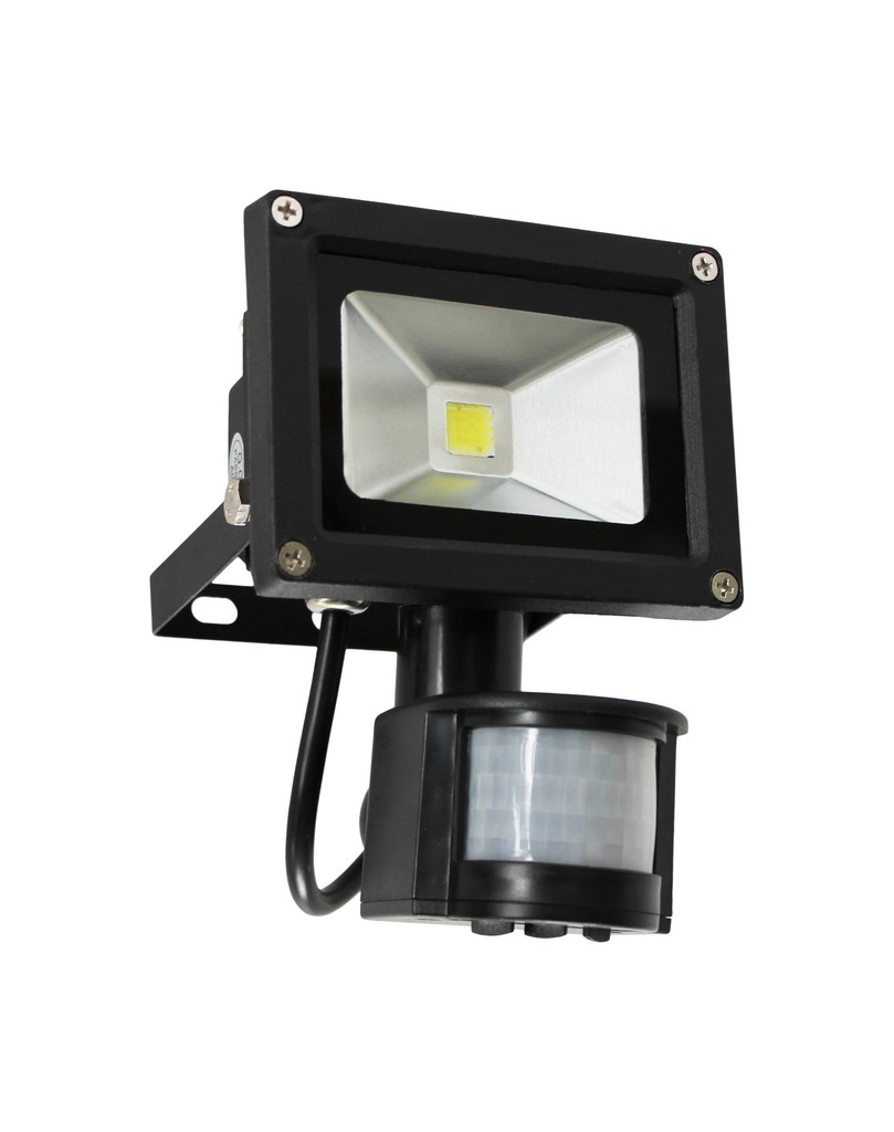 LED REFLEKTOR 10W COMMEL CRNI SA SENZOROM ART.307-210