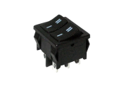 PREKIDAC DUPLI 0-1  UGRADNI  21X22MM  2-POLS CRNI III KONTAKTA PREKID-5485