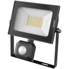 LED REFLEKTOR SMD VALUE SLIM 30W  SA SENZOROM  6400K CRNI  ABSSFLCW-30W-PIR