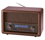 RETRO RGB BLUETOOTH RADIO FM|AM|SW|BT|USB|TF,RC  1,2AH  NS-8076BT|B